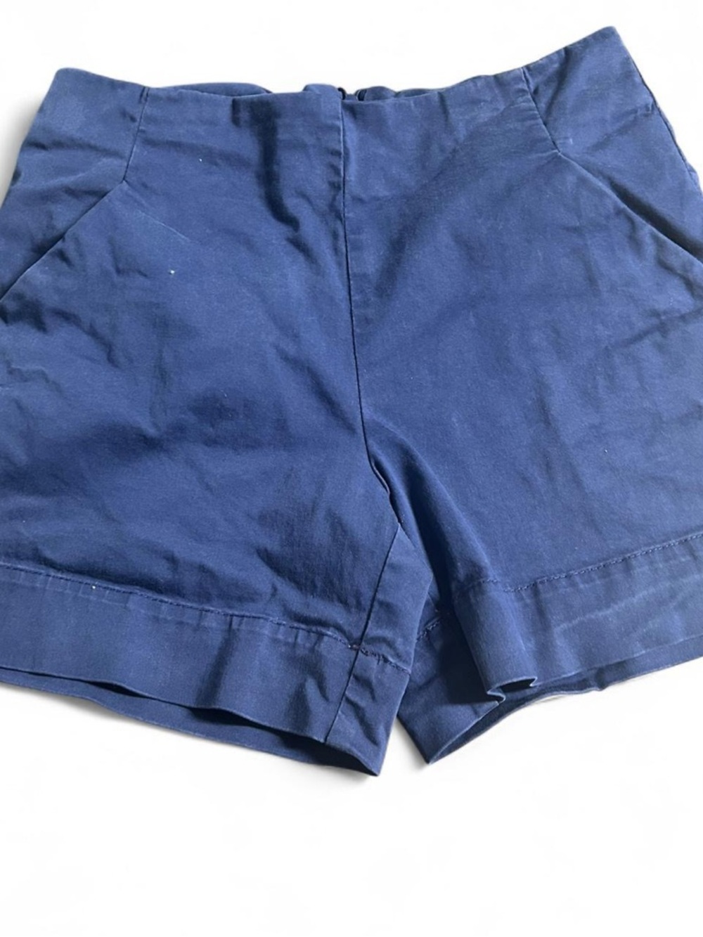 Tommy Bahama Navy High-Waist Tailored Shorts